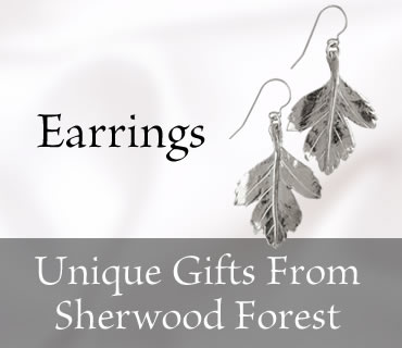 Image of Silver Leaf Earrings