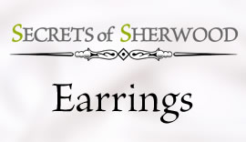 Earrings made from Nottinghamshire Tree Leaves