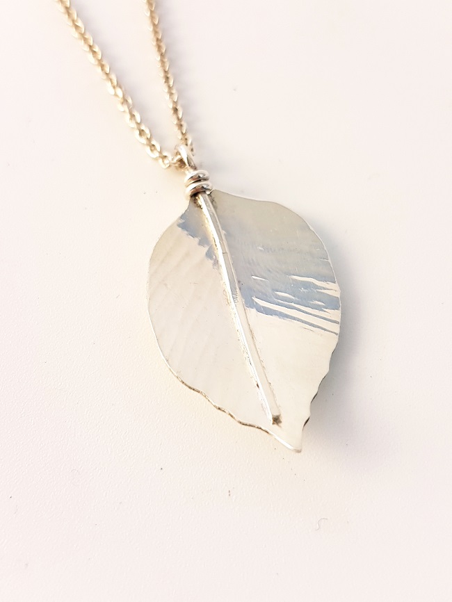 Zoomed out Photo of Silver Hazel Pendant