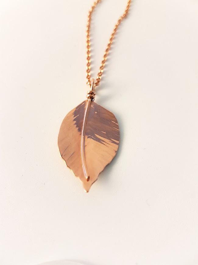 Zoomed out Photo of Rose Gold Hazel Pendant