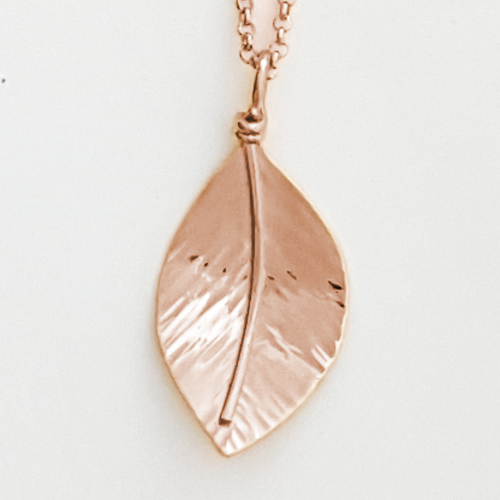 Zoomed out Photo of Rose Gold Wild Apple Pendant
